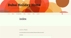 Desktop Screenshot of dubaiholidayhomes.com