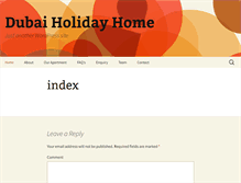 Tablet Screenshot of dubaiholidayhomes.com